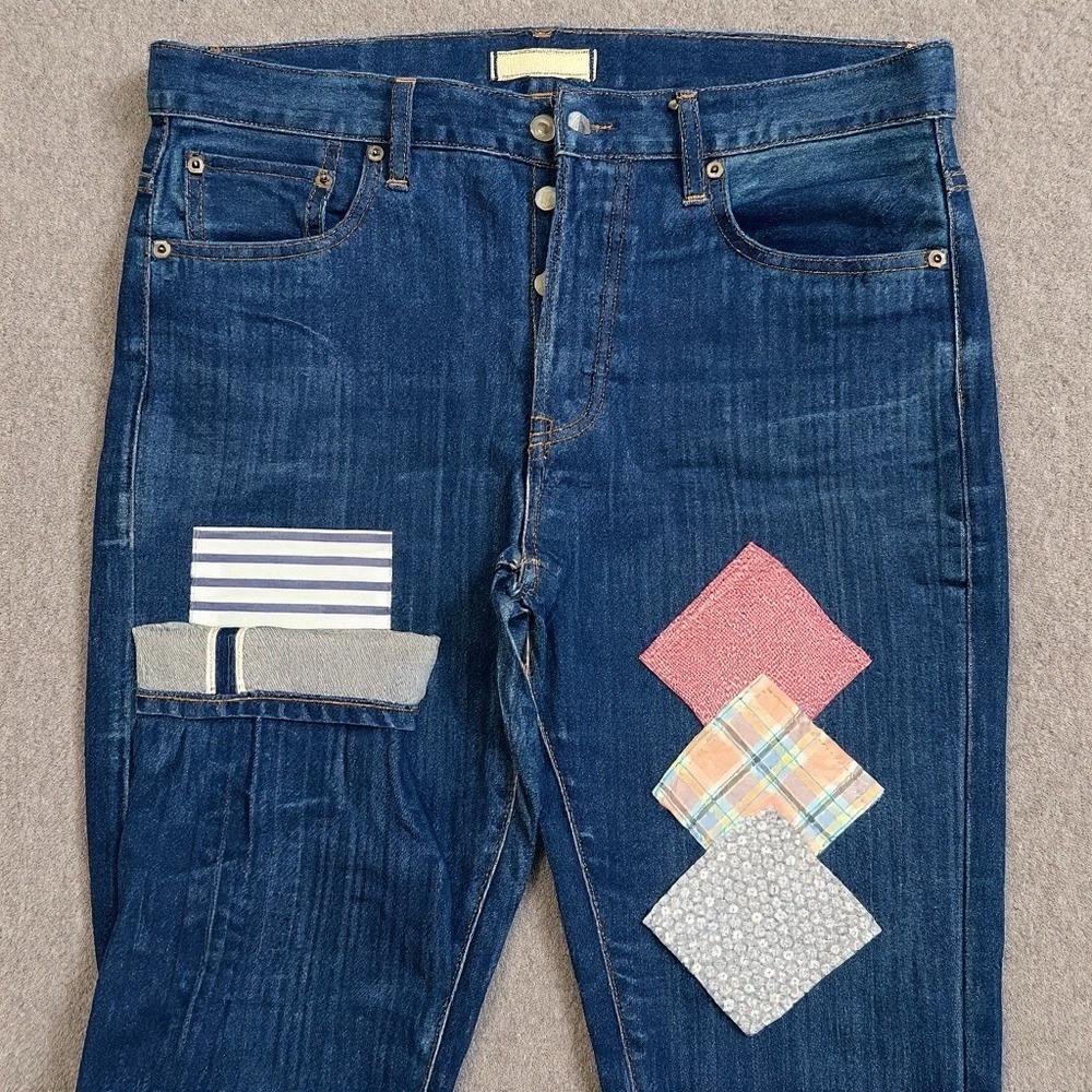 Uniqlo Japanese Kaihara Selvedge Jeans Adult 31x33 Loose Tapered‎ Kurt Cobain
